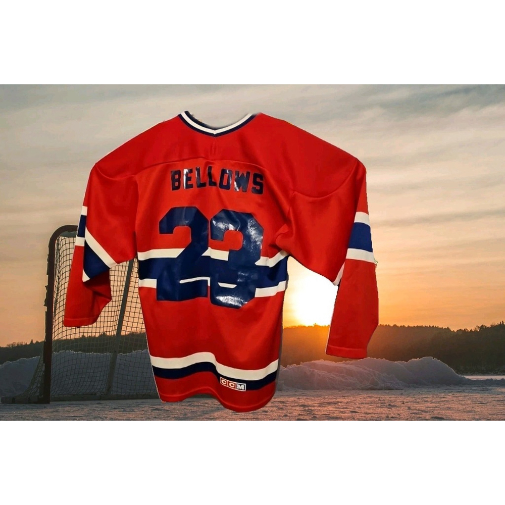 Vintage Brian Bellows #23 CCM Maska Jersey NHL Montreal Canadiens Made In Canada